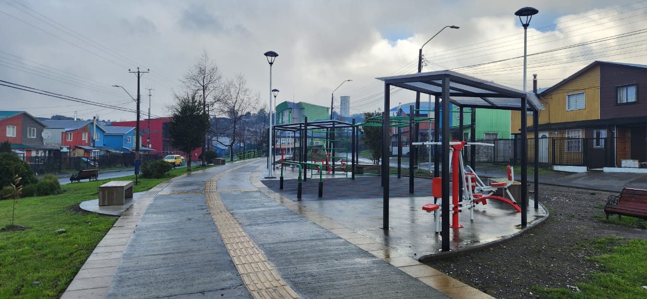 Plaza Villa Chiloé está lista para ser inaugurada